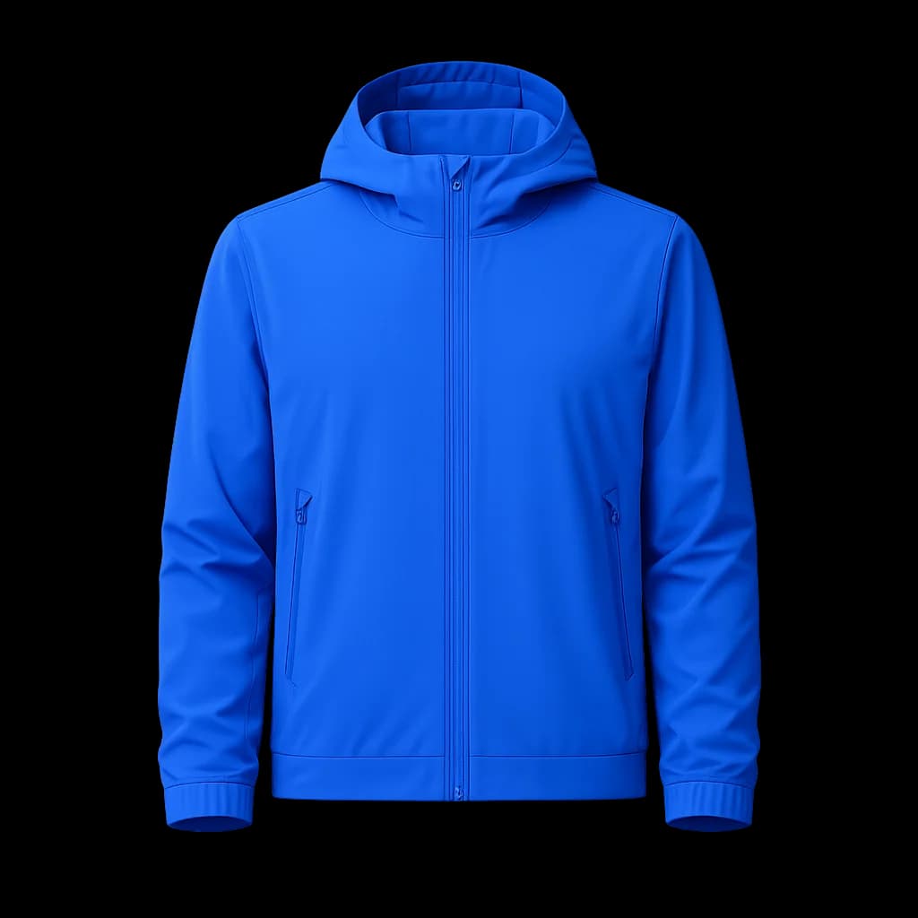 ApexVale Jacket in blue, on a neutral studio background