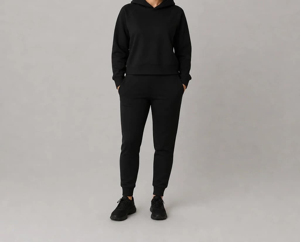 GridStack Sweatshirt in black, worn, full length