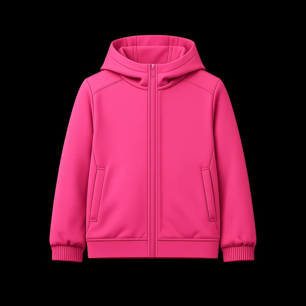 OrbitStructure Jacket in pink, on a neutral studio background