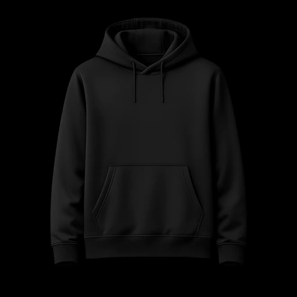 PeakContour Hoodie in black, on a neutral studio background