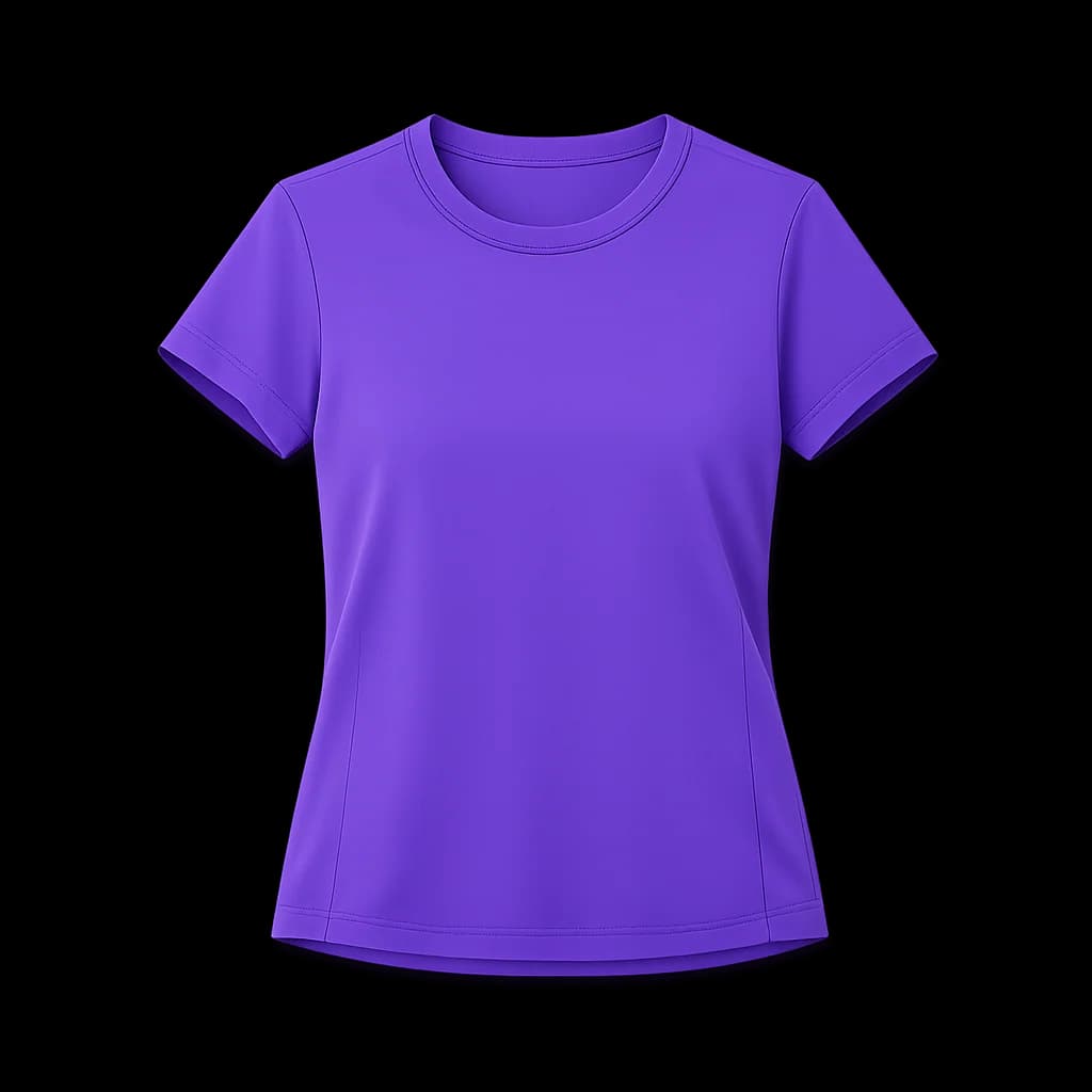 RallyHaven Tee in purple, on a neutral studio background